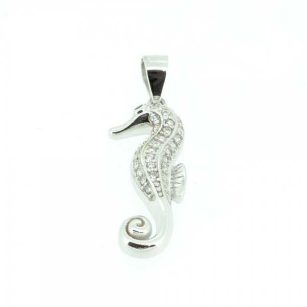 Pendant seahorse silver 925 ID 15805