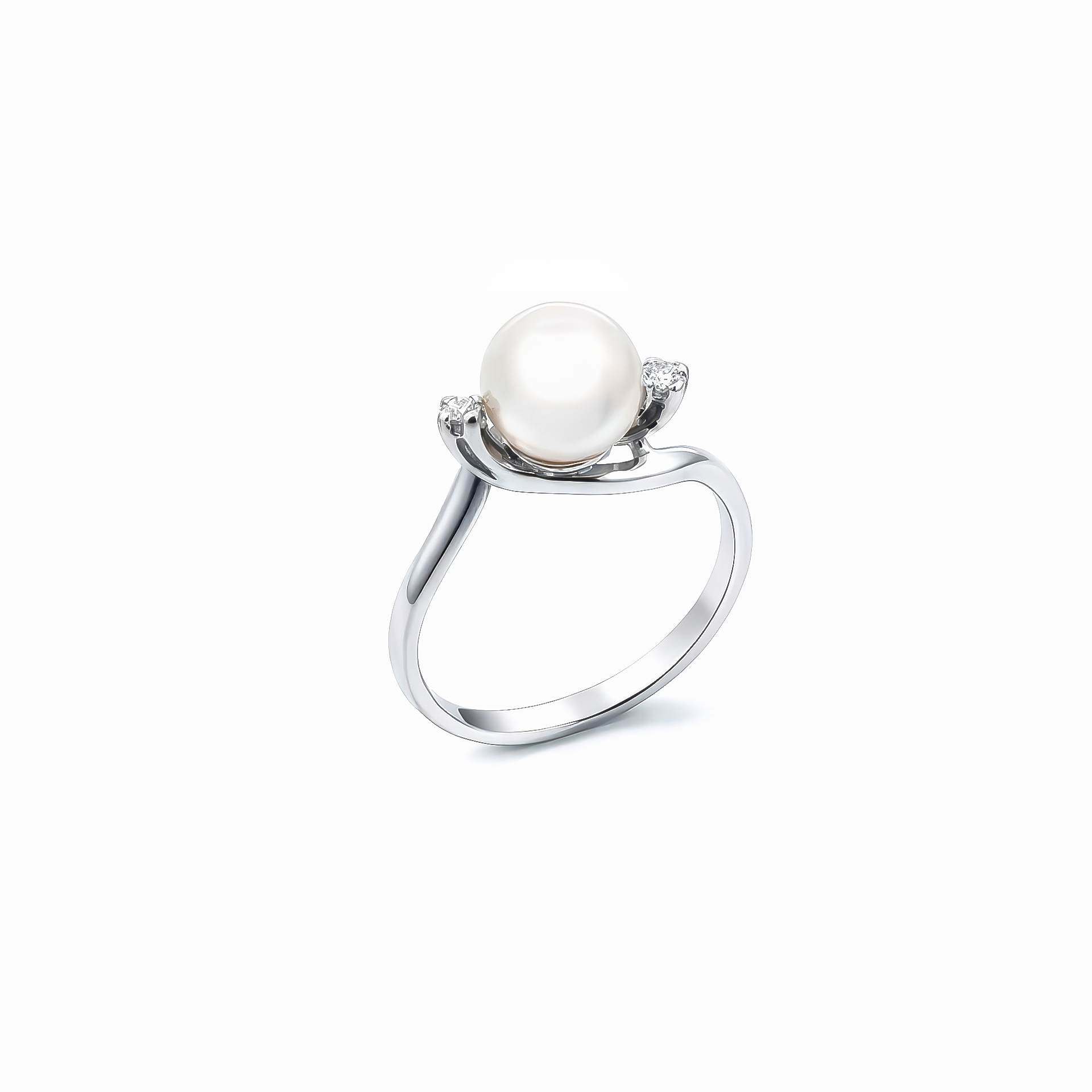 29407 - Pearl ring in 18k white gold 084F50D30B013A9B4C1E9E9A37952140D282F9D2