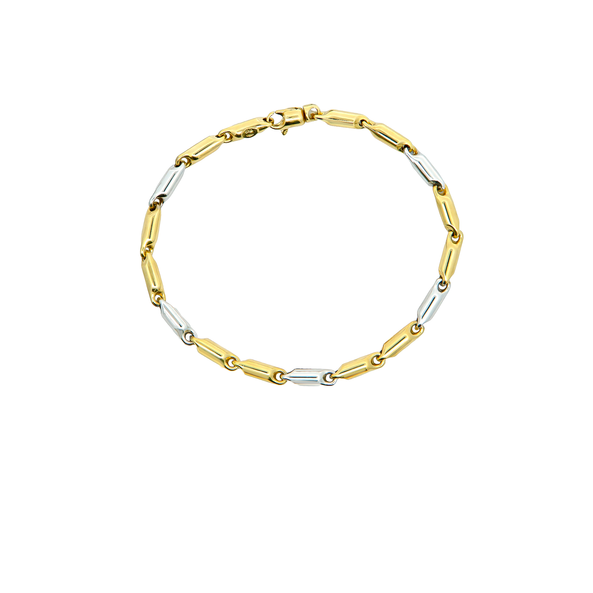 28251 - Two-Tone 14K Gold Link Bracelet 82F97B3E32E4396530DB64B14F5FD545FEC2C5FC