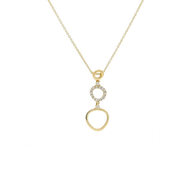 Yellow Gold 18k necklace with Diamonds Yellow Gold 18k necklace with Diamonds