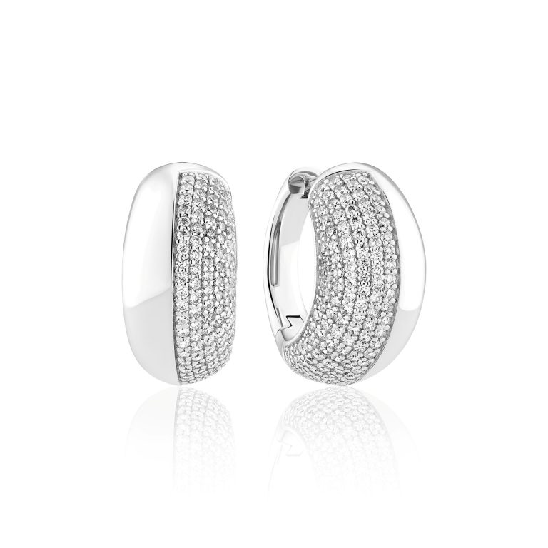 Silver 925 rhodium plated earrings