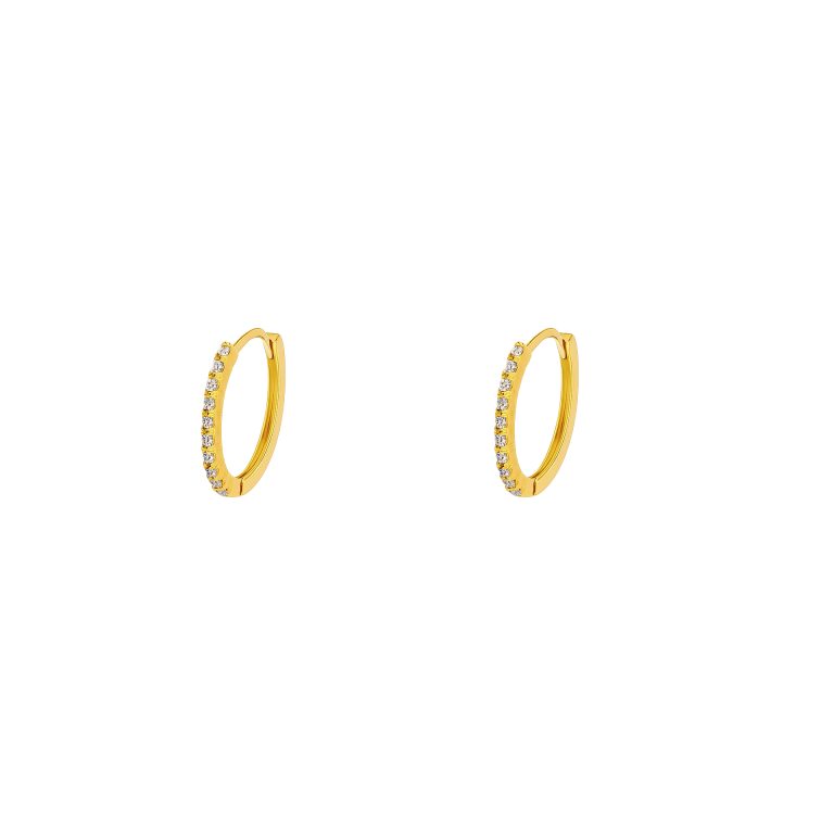 Classic cubic zirconia hoop earrings Classic cubic zirconia hoop earrings